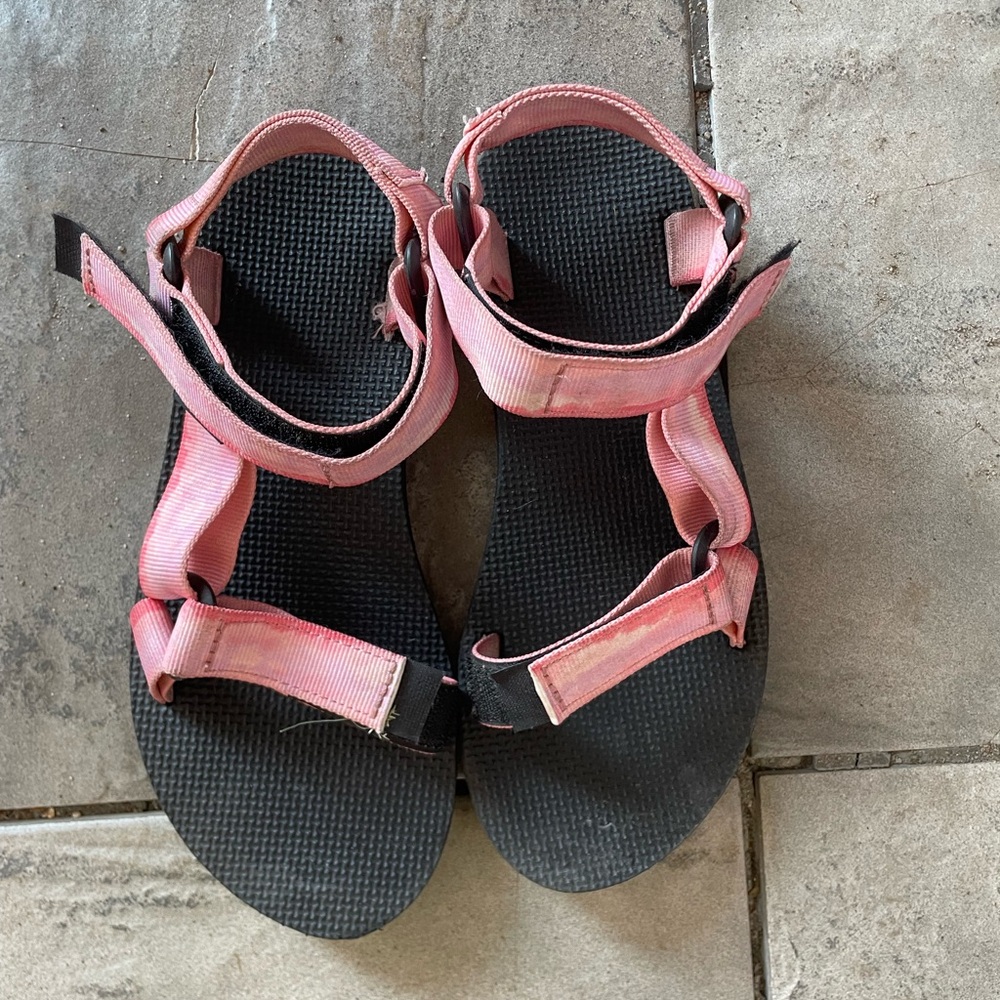 Teva Pink and Black Sandals